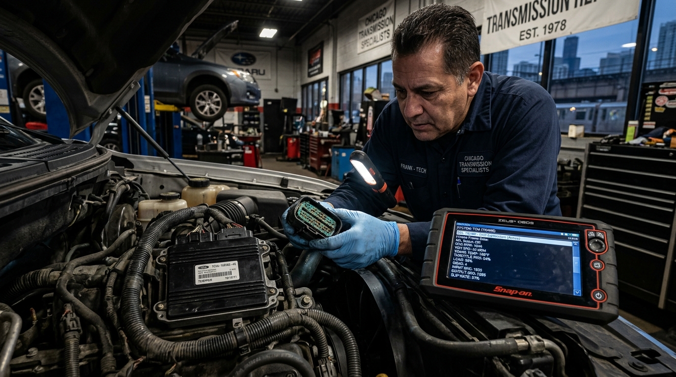 ZF 8HP45 (Land Rover/Jaguar) Transmission Repair Chicago ZF Mechatronic, Fluid & Adaptation Service service photo at Chicago Transmission