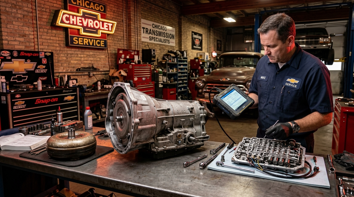 GM 6T40 (Land Rover) Transmission Repair Chicago GM Truck, SUV & Automatic Diagnosis service photo at Chicago Transmission
