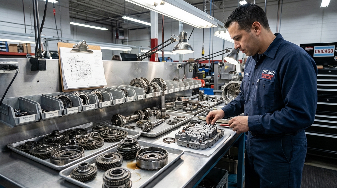 BMW Transmission Repair Chicago ZF service, xDrive checks & adaptation data service photo at Chicago Transmission