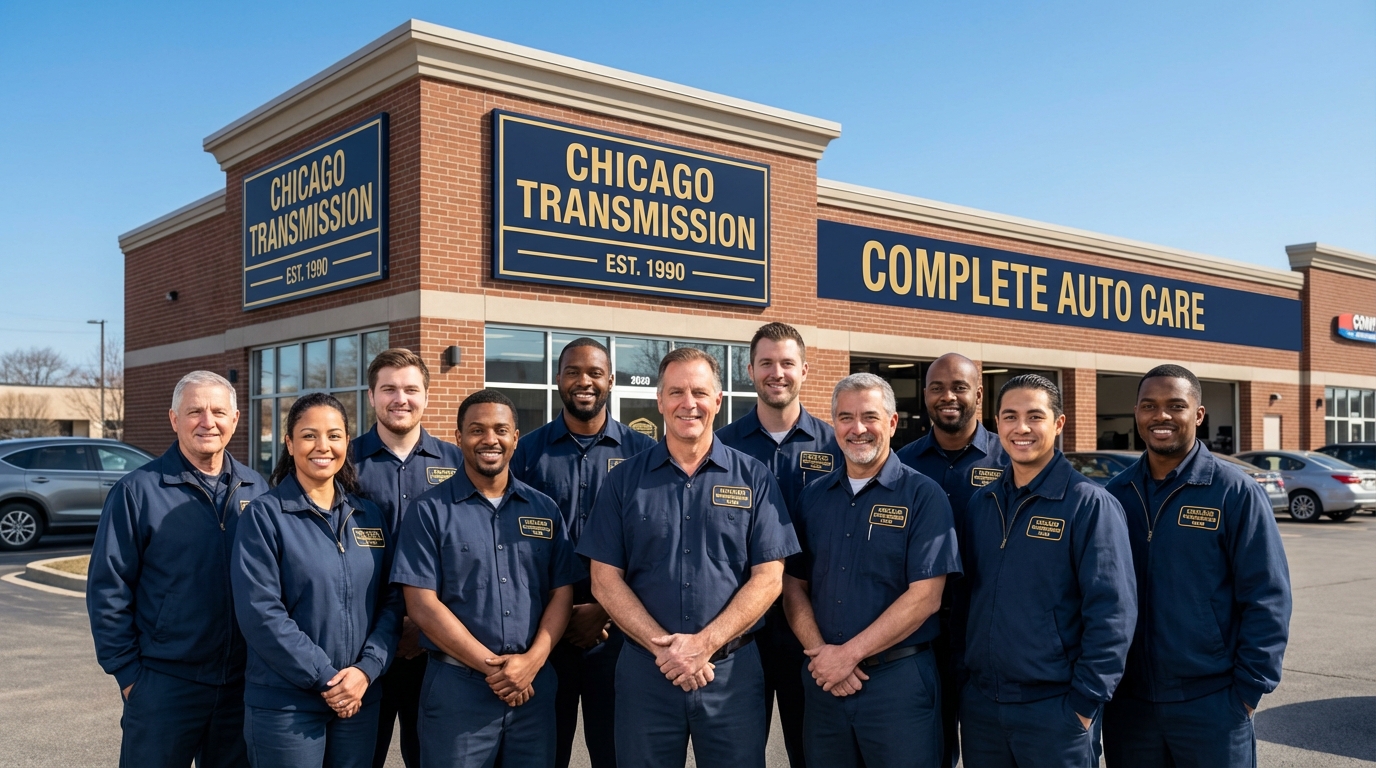 Chicago Transmission shop exterior on N Lincoln Ave