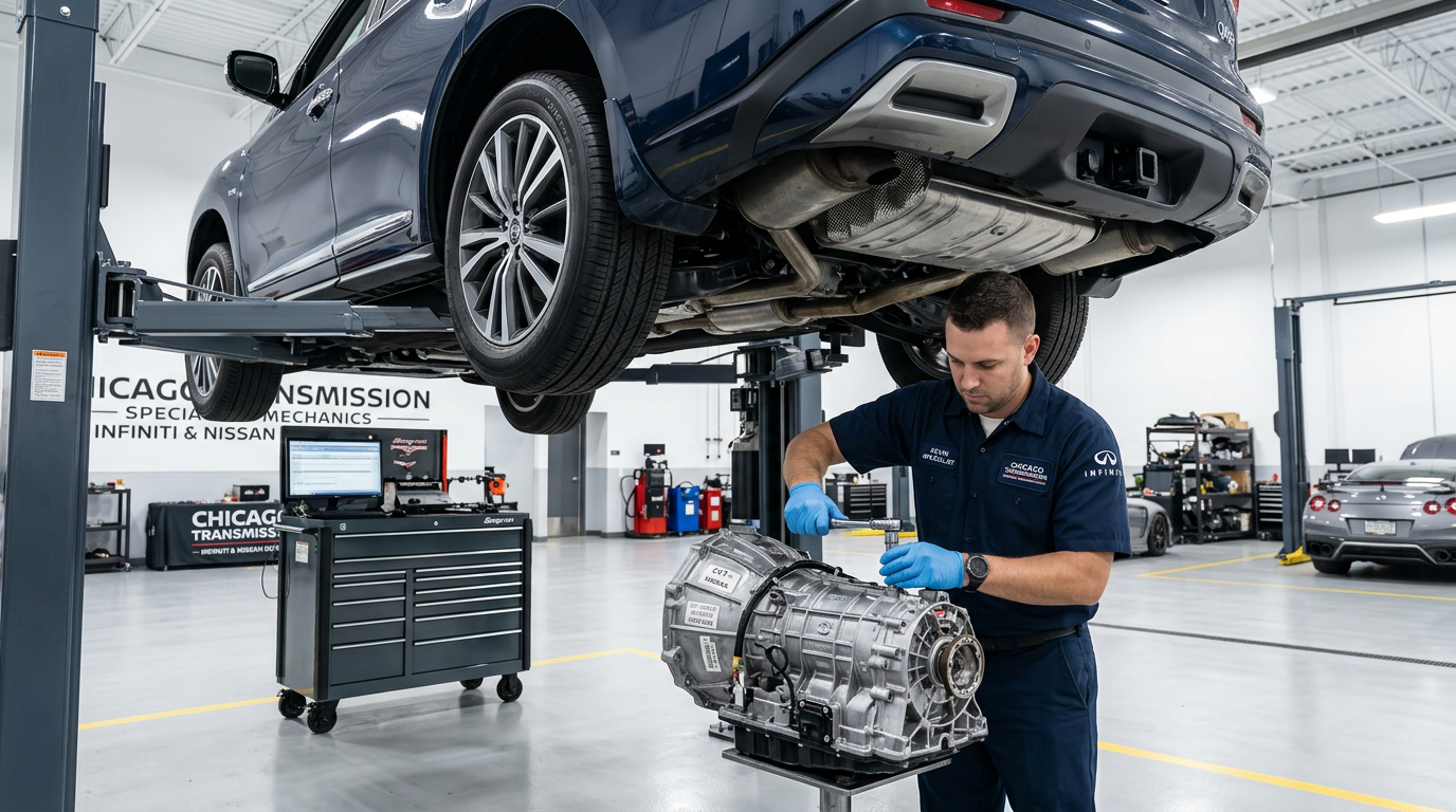 Rebuilt Cadillac CT4 transmission components - Chicago Transmission 2-year / 24,000-mile warranty