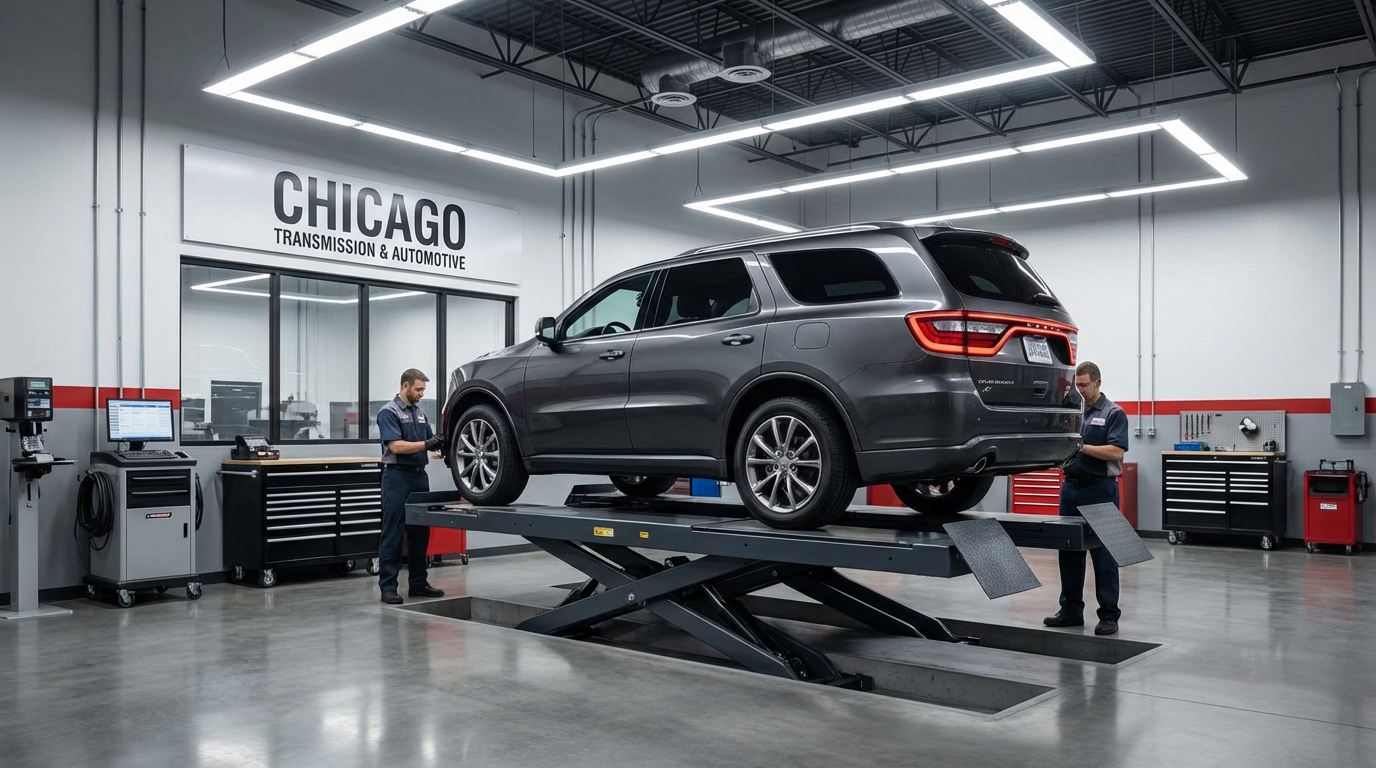 Dodge NITRO transmission rebuild on the workbench - Chicago Transmission 1987