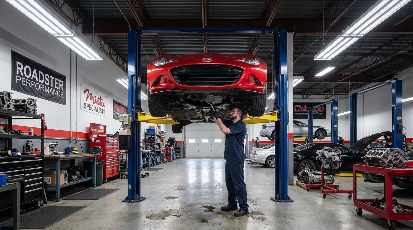 Transmission fluid service for Mazda MX 5 - Chicago Transmission Lincoln Park