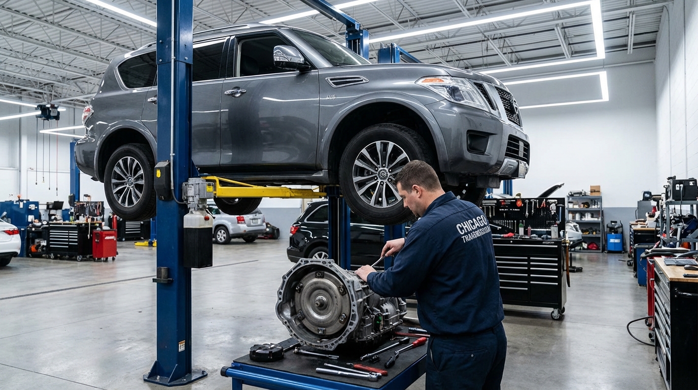 Transmission service for Nissan vehicle — Chicago Transmission