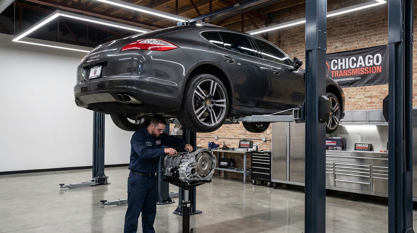 Porsche MACAN transmission repair at Chicago Transmission Lincoln Park IL