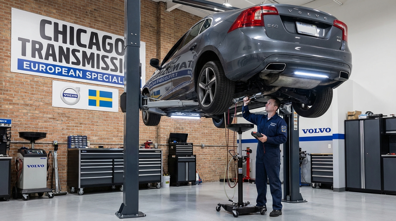 Professional signs transmission failing diagnosis at Chicago Transmission since 1987