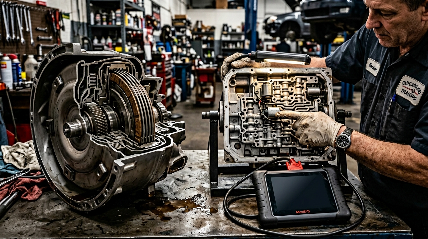 Valve body work during transmission rebuild — Chicago Transmission