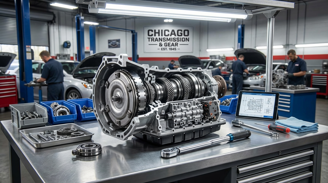 RE0F10A/D/E Transmission Repair Chicago CVT Belt, Pulley & Valve Body Diagnosis service photo at Chicago Transmission
