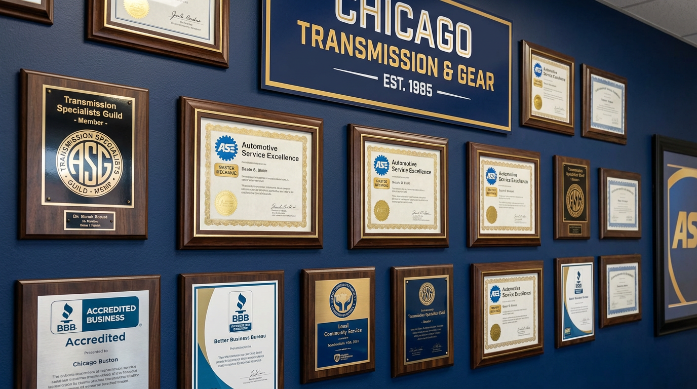 Transmission repair specialist diagnosing p0765 in Chicago IL