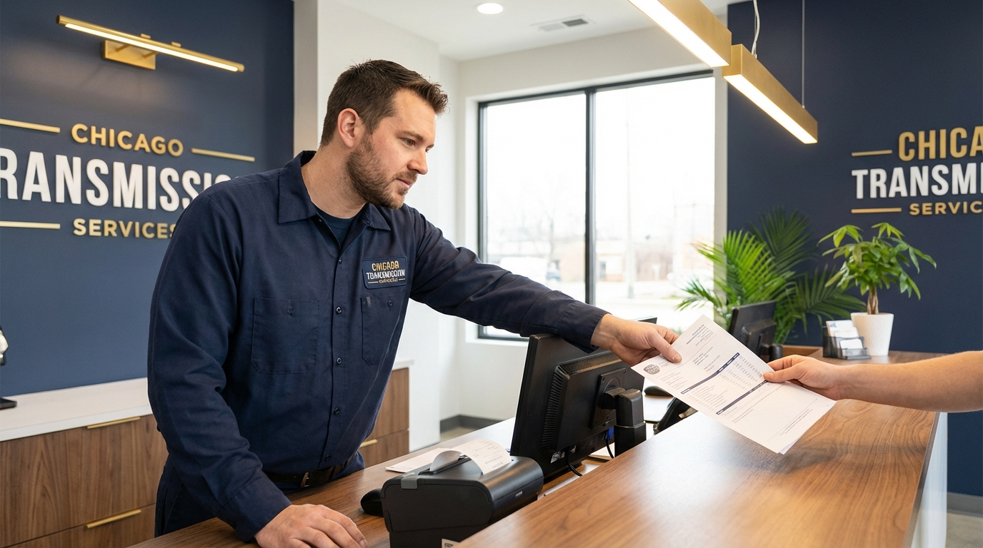 Inside Chicago Transmission's shop in Lincoln Park
