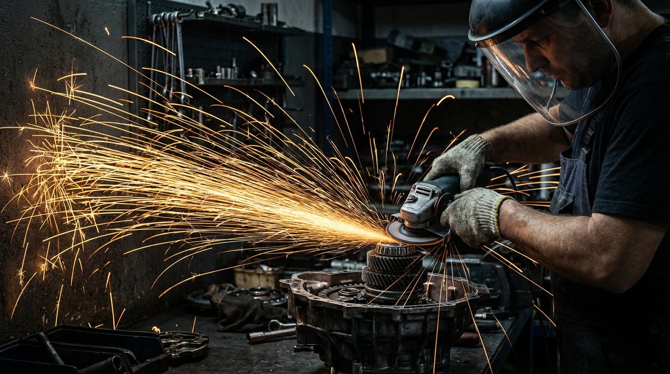 Inside Chicago Transmission's shop in Lincoln Park