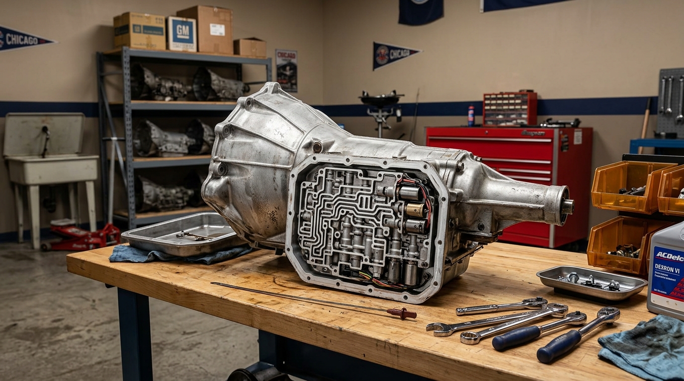 4L60E valve body rebuild — classic GM transmission specialist work