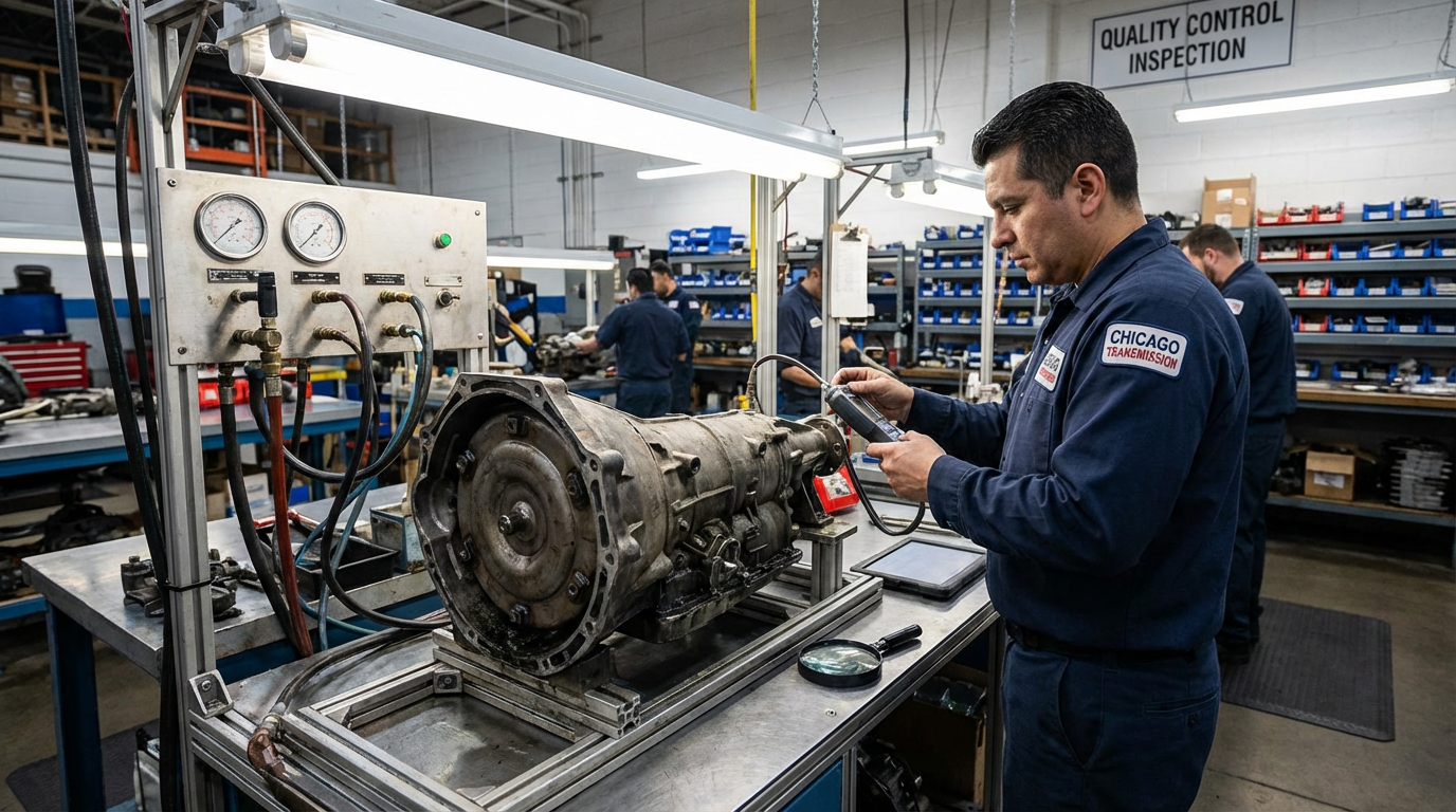 Jaguar Transmission Repair Chicago Jaguar ZF transmission diagnostics service photo at Chicago Transmission