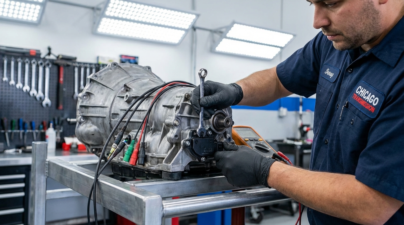 P0755 repair service - Chicago Transmission 2-year / 24,000-mile warranty rebuild