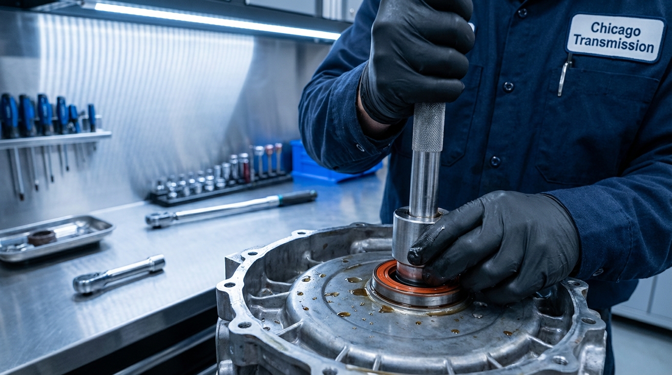 Transmission Repair Near West Loop Chicago Near Downtown With No-Guesswork Diagnostics service photo at Chicago Transmission