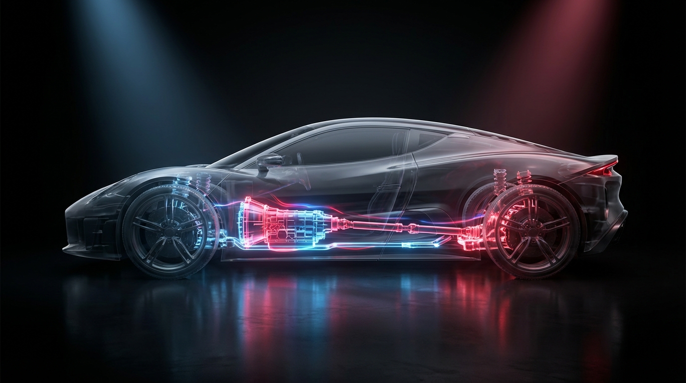 Transmission components on the rebuild bench at Chicago Transmission