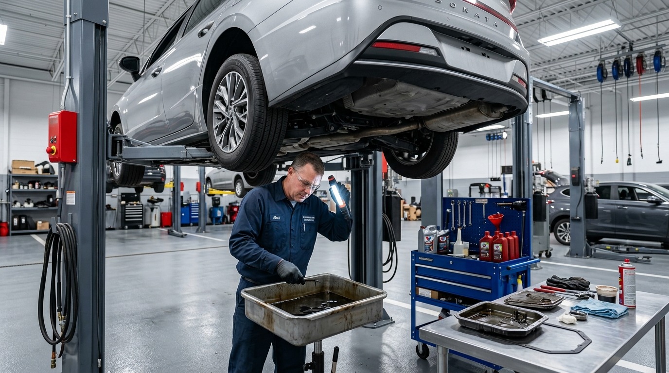 JF017E Transmission Repair Chicago CVT Belt, Pulley & Valve Body Diagnosis service photo at Chicago Transmission