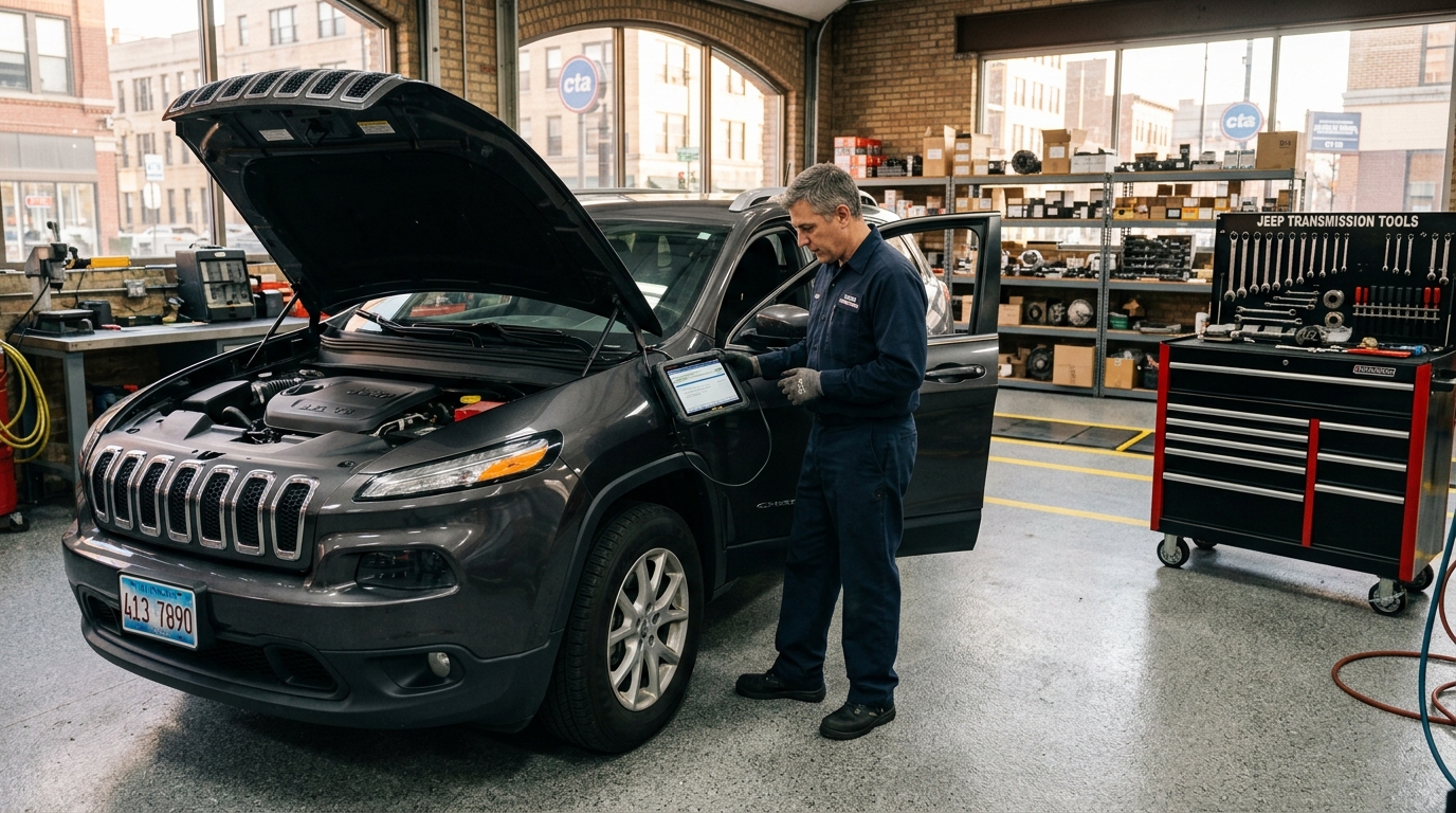 JF015E Transmission Repair Chicago CVT Belt, Pulley & Valve Body Diagnosis service photo at Chicago Transmission