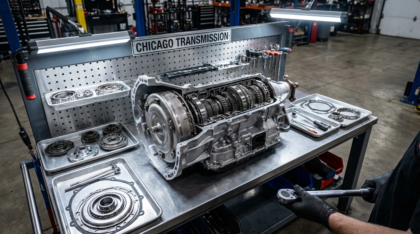 Jaguar F-Pace Transmission Repair Chicago service photo at Chicago Transmission