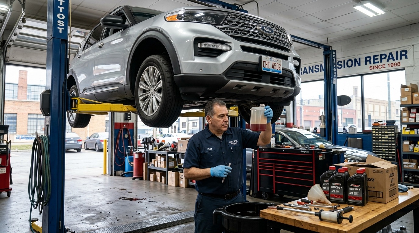 BMW 5 Series Transmission Repair Chicago service photo at Chicago Transmission